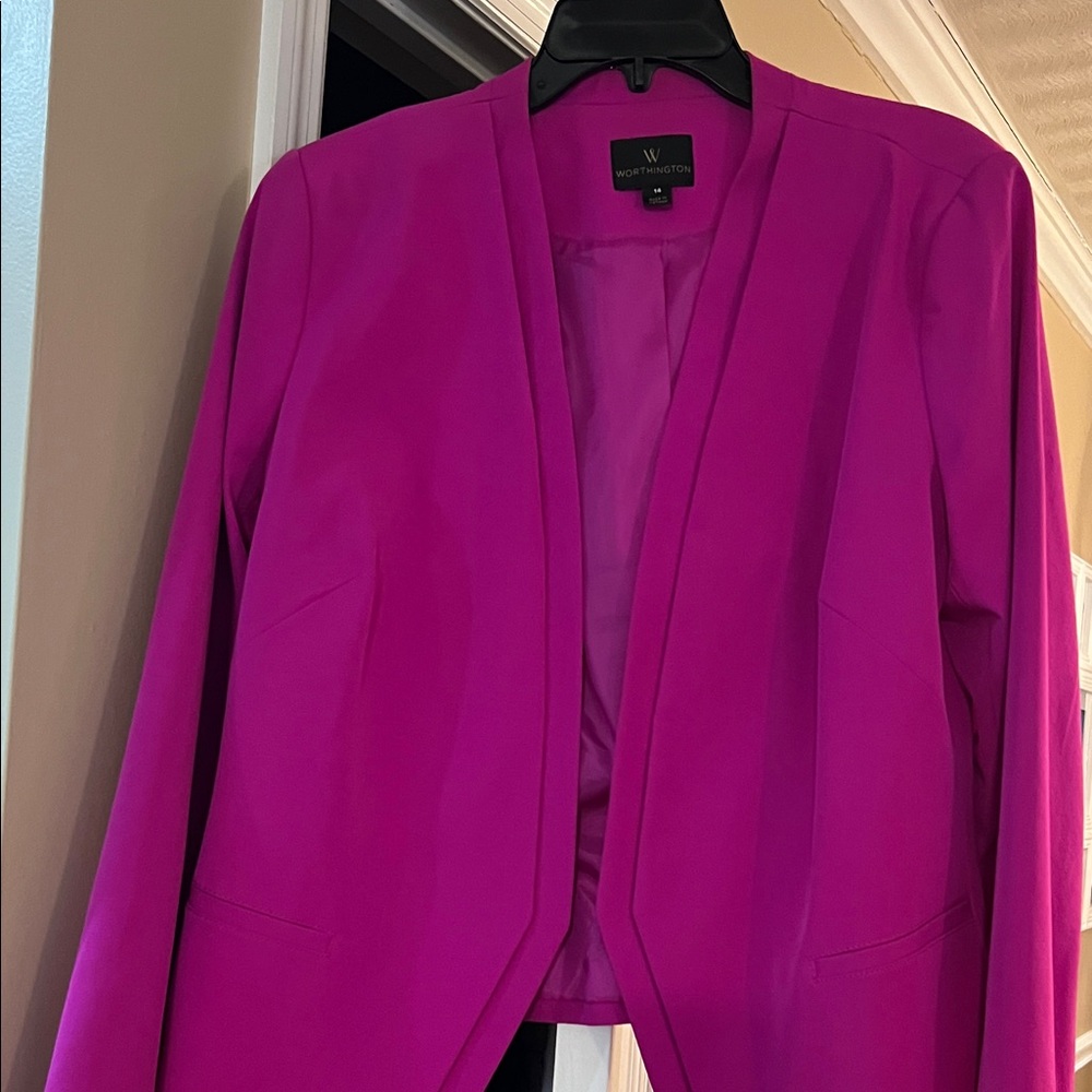 Worthington Fuchsia Blazer